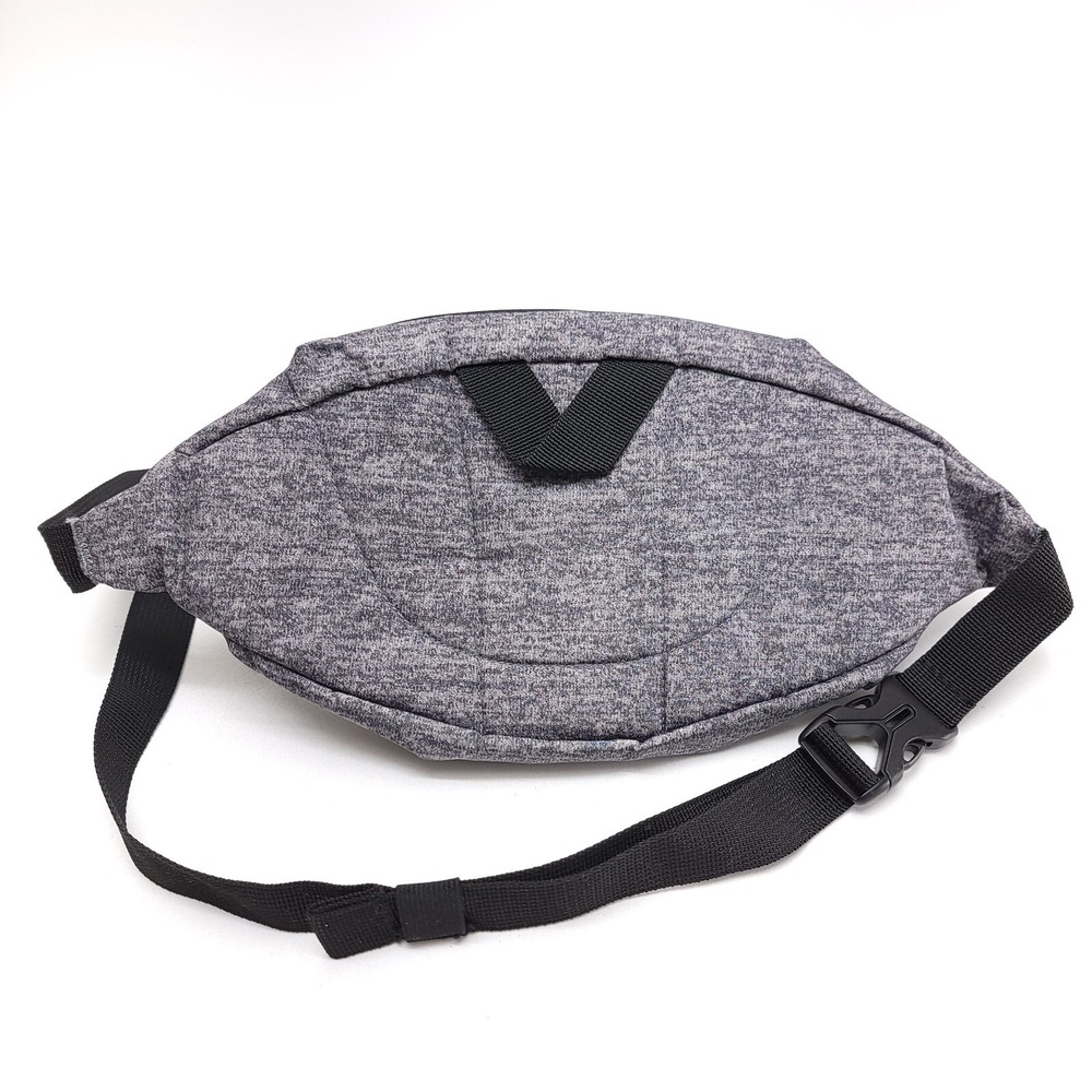 Adidas Originals Fanny Pack Unisex Grey Waist Belt Crossbody 2 Pocket - Picture 4 of 4
